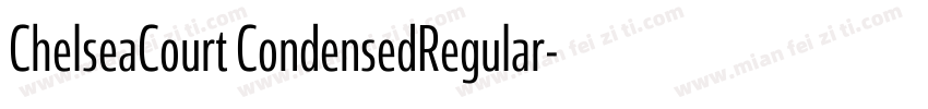 ChelseaCourt CondensedRegular字体转换